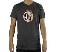 ABYstyle - Harry Potter - T-Shirt - Voie 9 3/4 - Gris foncé - Homme (M) Gris G
