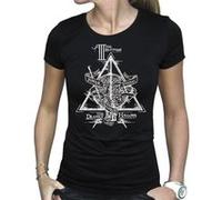 ABYstyle - Harry Potter - T-Shirt - Reliques de la Mort - Noir - Femme (L) noir G