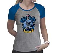 ABYSTYLE - Harry Potter - T-shirt - Serdaigle - Femme - Gris et Bleu - Premium (XL)
