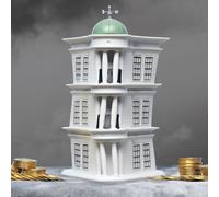 Tirelire Harry Potter Gringotts Blanc et Vert