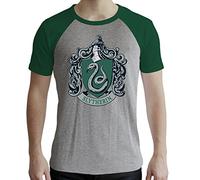 ABYSTYLE - Harry Potter - Tshirt Serpentard Homme Gris & Vert (L)