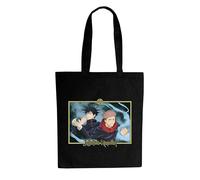 ABYSTYLE - JUJUTSU KAISEN Tote Bag Itadori & Megumi - Produit Officiel - Sac en Coton Réutilisable - Format 38 x 42 cm