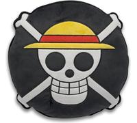 ABYstyle Kissen One Piece - Strohhut Emblem, Totenkopf, Polyester, 32 cm, ABYPEL020