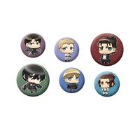 ABYSTYLE - L'ATTAQUE DES TITANS Pack de Badges Personnages Chibi