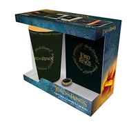 ABYSTYLE - LE SEIGNEUR DES ANNEAUX Coffret cadeau Verre XXL + Pin's + Carnet Anneau