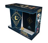 ABYstyle - LEAGUE OF LEGENDS Verre XXL + Pin's + Carnet Hextech logo