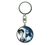 ABYSTYLE - Les Noces Funèbres - Porte-clés - Victor & Emily, Gris, Diamètre environ 3.5 cm, Gris, Diamètre environ 3.5 cm
