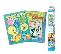 ABYSTYLE - LOONEY TUNES Set 2 Chibi Posters Titi et Grosminet (52 x 38cm)