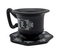 ABYSTYLE - Mug 3D DEATH NOTE avec Soucoupe - La Tasse de L - Produit Officiel - Céramique Sculptée - 200 ml - Finition Collector