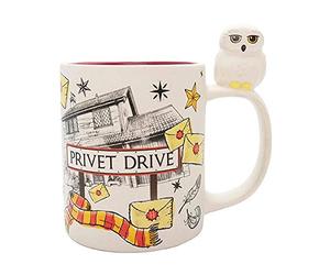 ABYSTYLE Mug 3D Harry Potter Hedwige et Privet Drive, Blanc