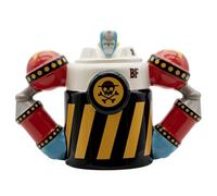 ABYSTYLE - Mug 3D ONE PIECE Franky Shogun - Produit Officiel - Modèle Iron Pirate - 450 ml - Finition Sculptée - Céramique - Boîte Carton
