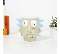 ABYSTYLE Mug 3D Rick Sanchez Céramique Design Relief Bleu