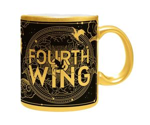 ABYSTYLE - Mug FOURTH WING Effet Doré Logo - Produit Officiel - 320 ml - Céramique