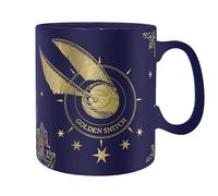 ABYSTYLE - Mug Grand Contenant HARRY POTTER Vif d’Or - Produit Officiel - 460 ml - Céramique - Finition Dorée Collector