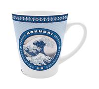 ABYSTYLE - Mug HOKUSAI La Grande Vague - Produit Officiel - 250 ml - Céramique Haute Qualité - Œuvre d’Art Japonaise Classique