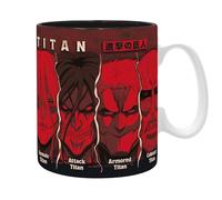 ABYSTYLE - Mug L’ATTAQUE DES TITANS Les Titans - Produit Officiel - 460 ml - Impression Haute Qualité - Compatible Micro-ondes & Lave-vaisselle