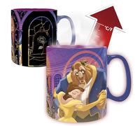 ABYSTYLE - Mug Thermo-Réactif LA BELLE ET LA BÊTE - Produit Officiel DISNEY - 460 ml - Change au Contact de la Chaleur - Boîte Cartonnée