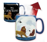 ABYSTYLE - Mug Thermo-Réactif LE ROI LION - Produit Officiel DISNEY - 460 ml - Change au Contact de la Chaleur - Boîte Cartonnée