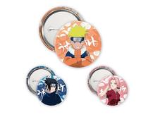 ABYstyle - NARUTO Pack de Badges Naruto, Sasuke, Sakura
