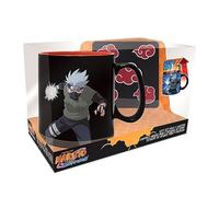 ABYSTYLE - NARUTO SHIPPUDEN Coffret Cadeau Mug thermo-réactif 460ml + Coaster Akatsuki