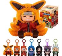 ABYSTYLE Naruto Shippuden Miniso Lot de 6 mini peluches à collectionner pour fans et collectionneurs