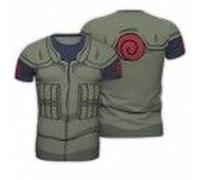 Abystyle - Naruto Shippuden - Replica T-Shirt - Kakashi - Kaki - Homme (Xl)