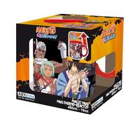 ABYstyle Tasse à changement de chaleur Naruto Shippuden Bijû & Jinchûriki – Céramique 460 ml