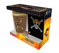 ABYSTYLE - ONE PIECE Coffret cadeau Verre XXL + Pin's + Cahier Skull