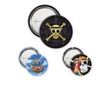 Abystyle - One Piece Pack De Badges Skull & Luffy