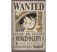 ABYstyle Affiche One Piece — Wanted Luffy New 2 — 91,5 x 61 cm
