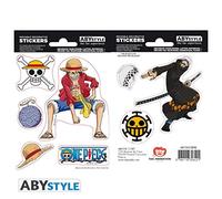 ABYstyle Stickers ONE PIECE Luffy & Law 16x11 cm Adhésif pour enfant