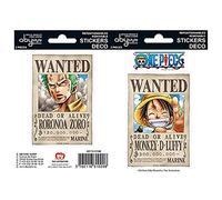 ABYSTYLE - One Piece - Stickers - 16x11cm- Wanted Luffy/Zoro