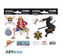 ABYstyle Stickers ONE PIECE Luffy & Law 16x11 cm Adhésif pour enfant