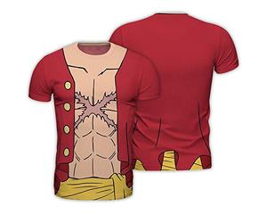 ABYSTYLE - One Piece - T-Shirt réplique - Luffy New World - Rouge - Homme (M)