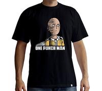 ABYSTYLE - One Punch Man - Tshirt Saitama Fun Homme Black (S)
