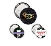 ABYstyle - Pack de 3 Badges DC COMICS The Joker - Produit Officiel - Diamètres 5 cm et 3,2 cm - Toucher Mat