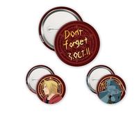 ABYstyle - Pack de 3 Badges FULLMETAL ALCHEMIST Les Frères Elric - Produit Officiel - Diamètres 5 cm & 3,2 cm - Accessoires Manga