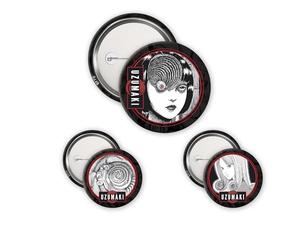ABYSTYLE - Pack de 3 Badges UZUMAKI - Produit Officiel - Diamètre 3,8 cm