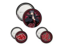 ABYSTYLE - Pack de Badges NARUTO SHIPPUDEN Itachi & Akatsuki - Produit Officiel