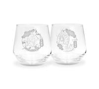 ABYSTYLE Pokémon Magicarpe & Léviator Indifférent Lot de verres transparent Verre