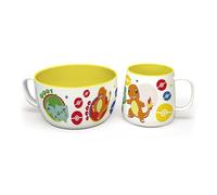 ABYSTYLE - POKEMON Set Petit Déjeuner Mug + Bol Pikachu & Kanto Starters