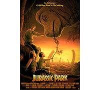 ABYSTYLE - Poster JURASSIC PARK Vintage - Produit Officiel - Format Maxi 91,5 x 61 cm - Papier Haute Qualité - Design Collector