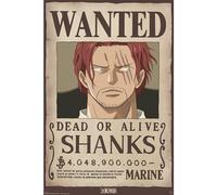 ABYstyle Affiche One Piece – Wanted Shanks – Mérinos – Roulé filmé (915x61)
