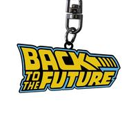 ABYSTYLE - RETOUR VERS LE FUTUR Porte-clés Logo - Produit Officiel - Accessoire Métallique - Design Vintage du Film Culte