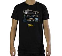ABYSTYLE - Retour vers Le Futur - Tshirt Delorean - Homme - Gris foncé (M)