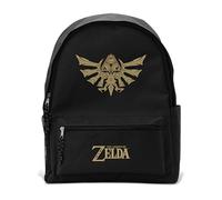ABYSTYLE - Sac à Dos THE LEGEND OF ZELDA Hylian - Produit Officiel Nintendo - Design Emblématique - Finitions Dorées - Format 40 cm