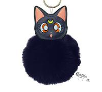 ABYstyle - SAILOR MOON Porte-clés Peluche Luna - Produit Officiel - Porte-clés Kawaii - Chat Luna - Accessoire Manga