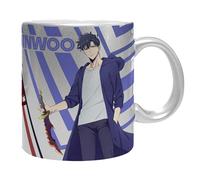 ABYSTYLE - SOLO LEVELING Mug Effet Argenté Jinwoo & Igris - Produit Officiel - Contenance 320 ml - Céramique Premium
