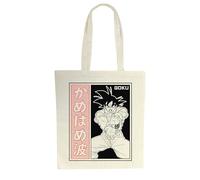 ABYSTYLE - Tote Bag DRAGON BALL SUPER Goku Kamehameha - Produit Officiel - Format 38 x 42 cm - Coton Résistant - Anses Longues