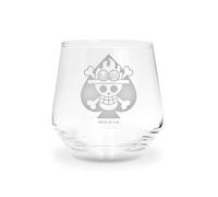 ABYSTYLE - Verre ONE PIECE Skull Ace - Produit Officiel - Verre Premium - Contenance 300 ml